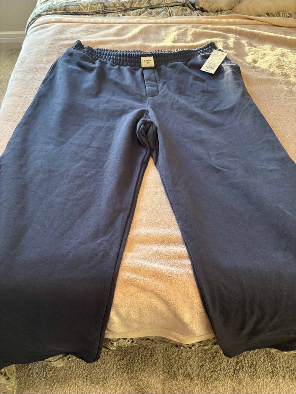 Women's Navy Elastic Waist Jogger Sweatpants
